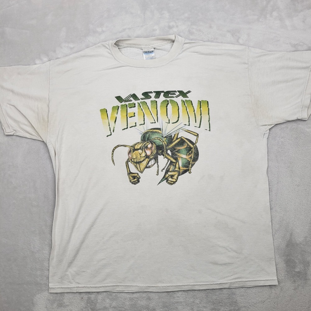 Vintage Baseball Shirt‎ Mens XL 90s Y2K Game Team Beer League Vastex Venom Adult